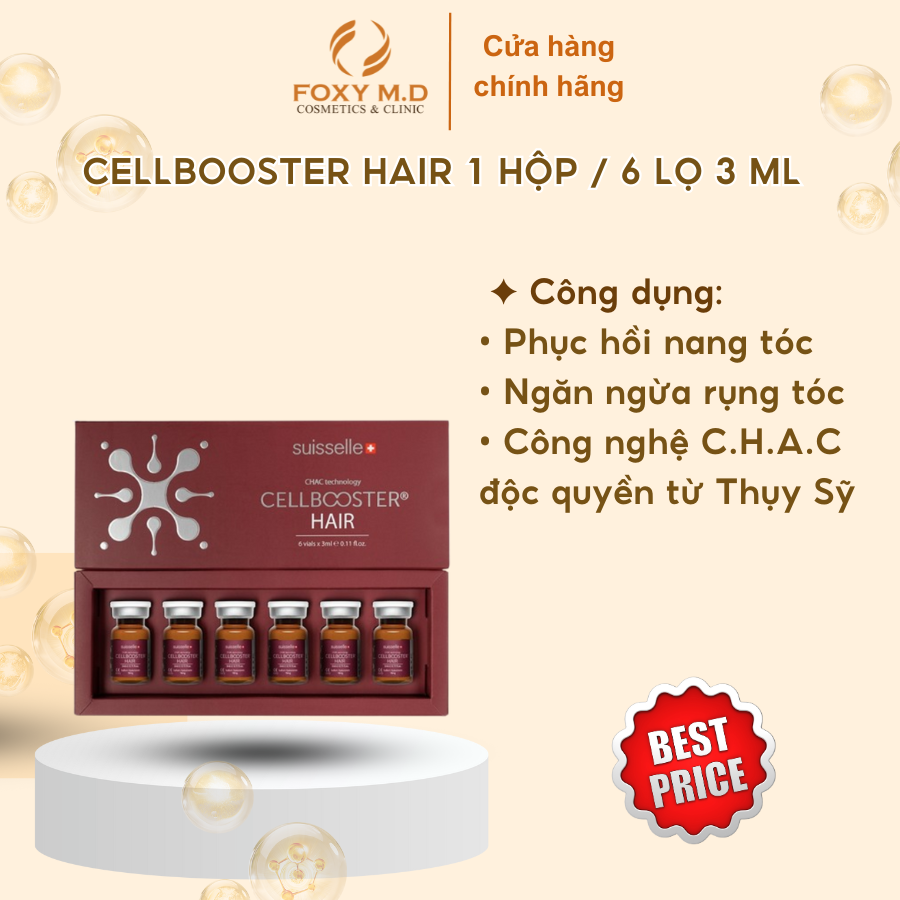 CELLBOOSTER HAIR 1 HỘP 6 LỌ 3 ML